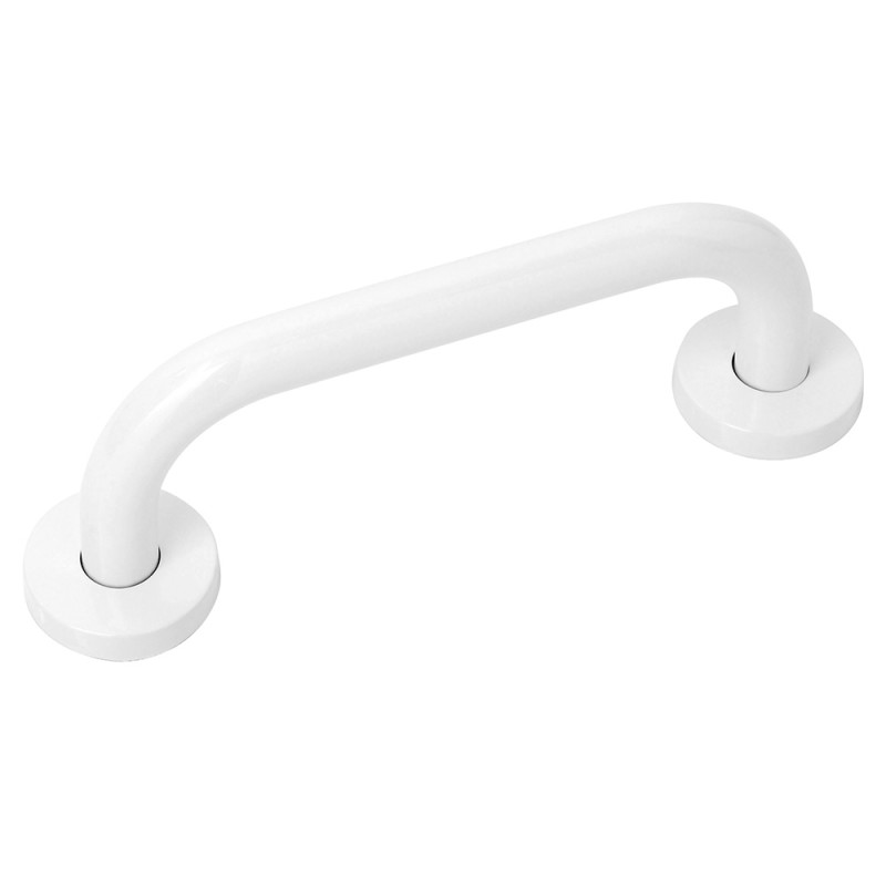 Maniglione Di Sicurezza 30 cm in Acciaio Bianco Per Bagno Maniglia bagno per disabili in acciaio bianco da 30 cm