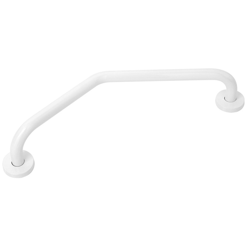 Maniglione Di Sicurezza 50 Cm In Acciaio Bianco Per Bagno Maniglione Di Sicurezza 50 Cm In Acciaio Bianco Per Bagno