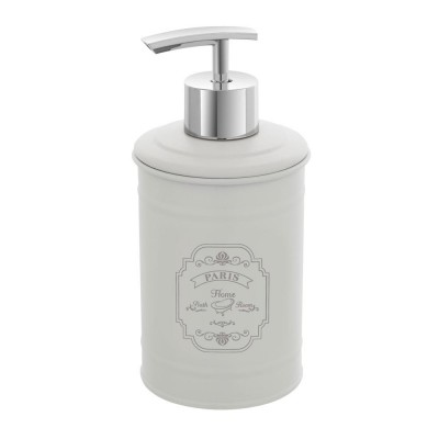 Dispenser per Sapone Liquido in Latta Colore Bianco