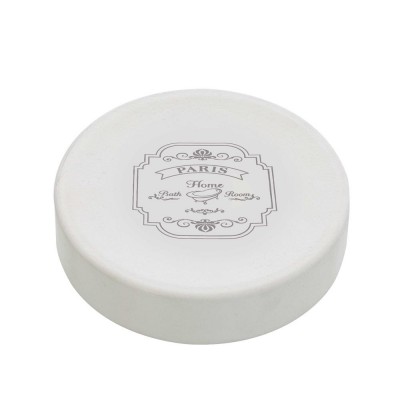 Portasapone in Latta d'Appoggio Bianco Gusto Vintage