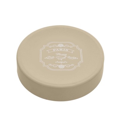 Portasapone d'Appoggio in Latta Colore Beige