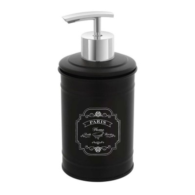 Dispenser Per Sapone Liquido In Latta Colore Nero da Appoggio