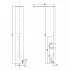 Colonna Doccia Slim in Acciaio Inox Cromo