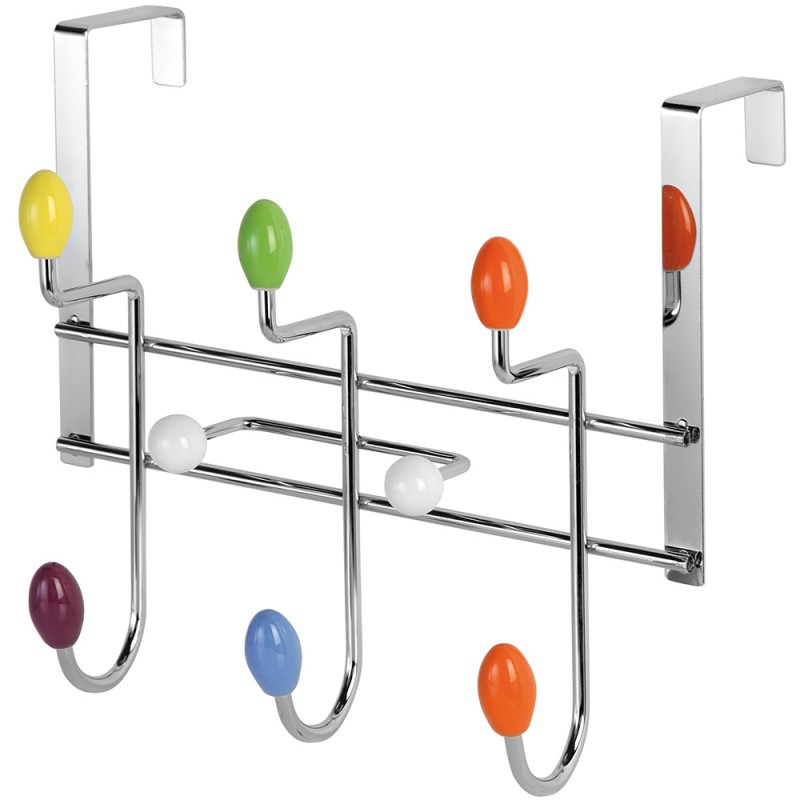 Appendino Dietroporta 3 Ganci con Pomelli in Madreperla Appendino Dietroporta con Otto Ganci in Madreperla Multicolor