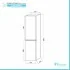 Misure Pensile Sospeso 31.5 cm Bianco Venato