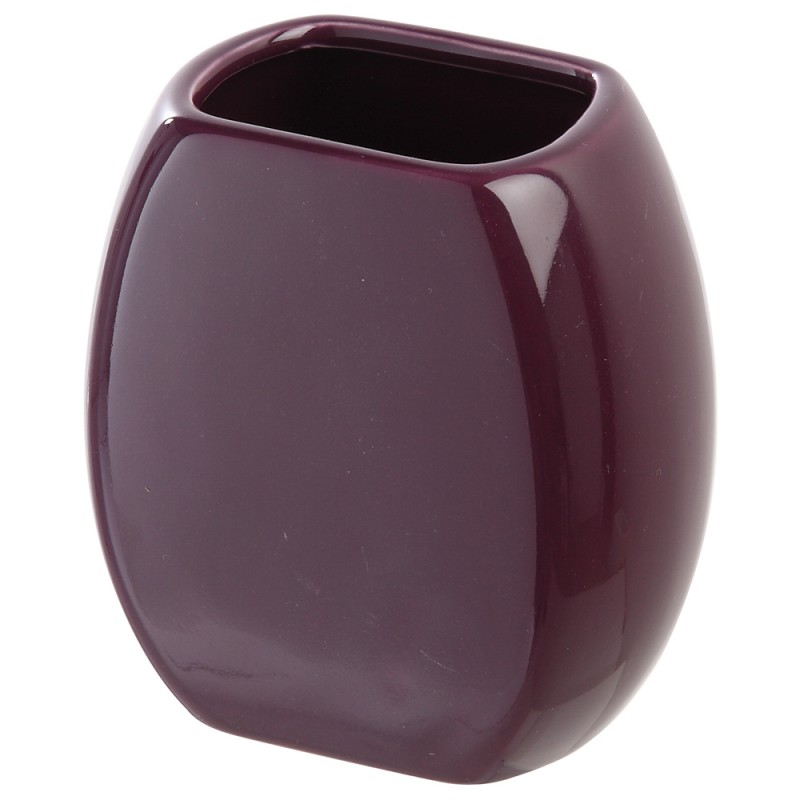 Portaspazzolino da appoggio in Ceramica Viola Porta spazzolini bagno viola d’appoggio in ceramica