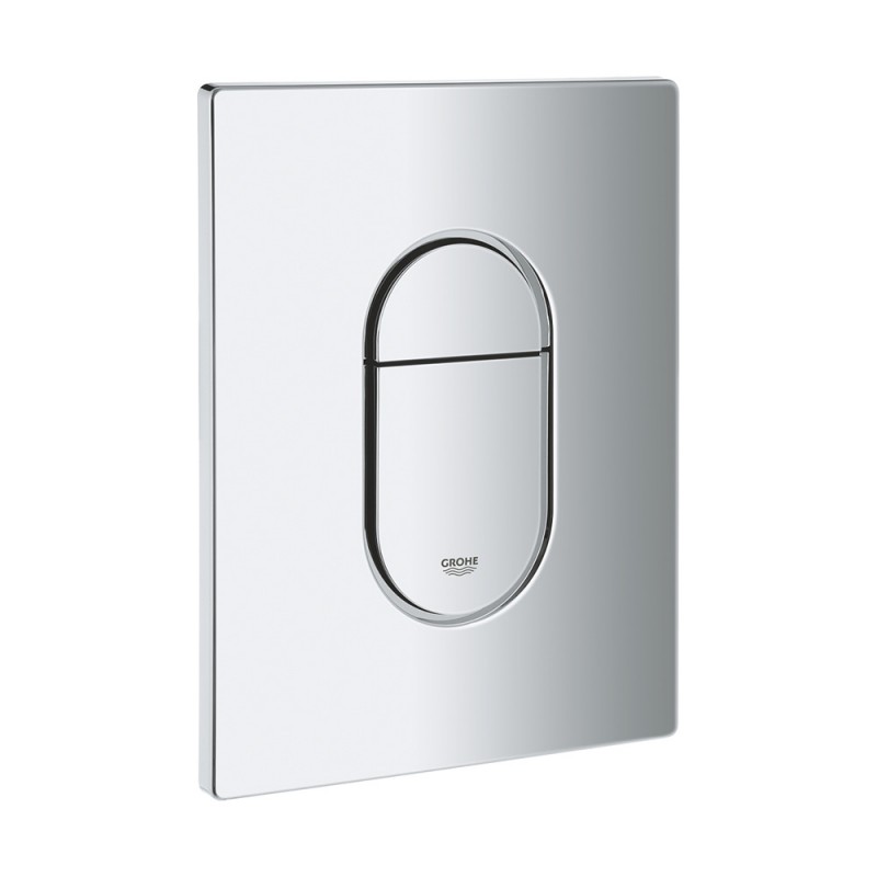 Placca Grohe per Cassetta di Scarico wc Verticale Serie Arena Finitura Cromata