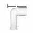 Curva tecnica per wc traslato con scarico a terra da 6 a 15 cm