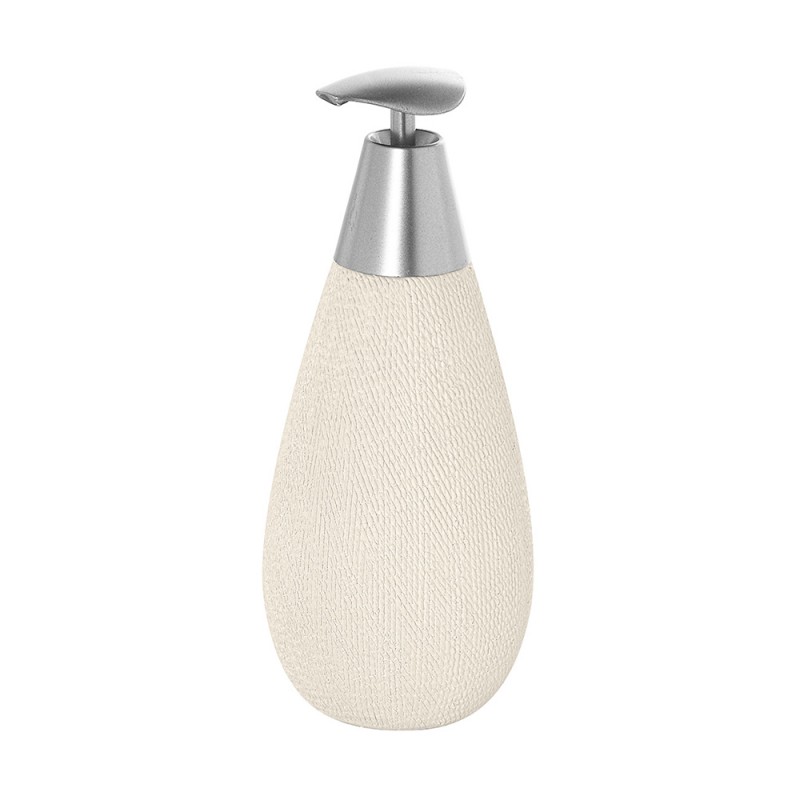 Dispenser Sapone Liquido in Ceramica Bianco Gusto Etnico Feridras - 1 Dispenser Sapone Liquido in Ceramica Bianco Gusto Etnico