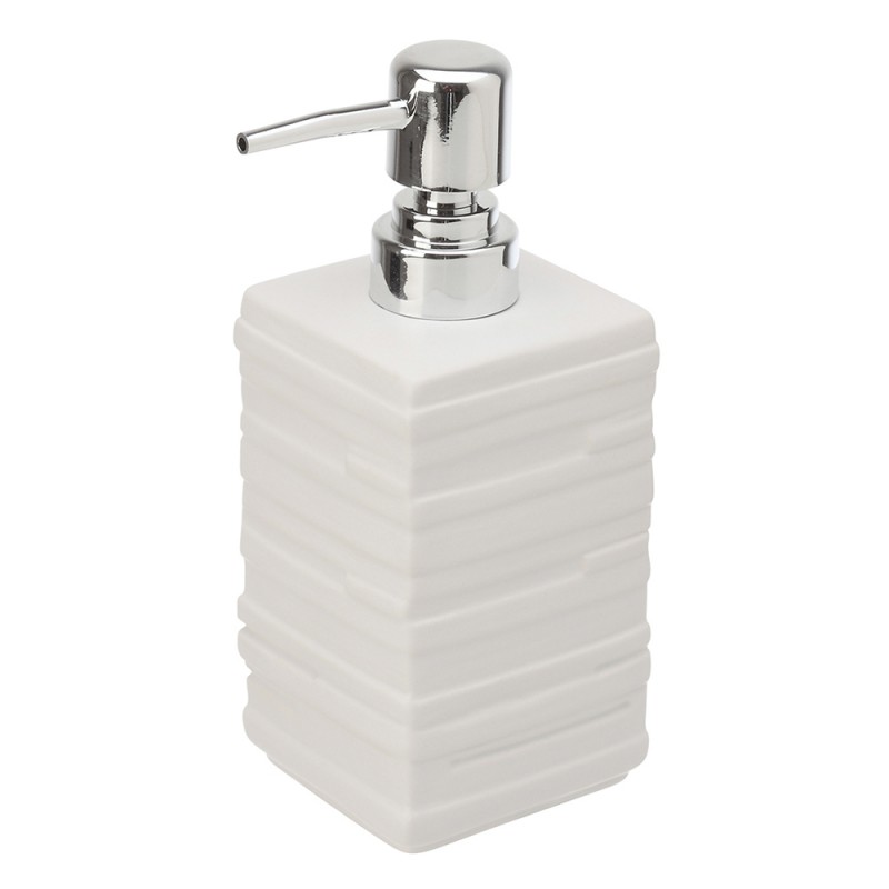 Dispenser Sapone Liquido in Ceramica Bianco da Appoggio Dispenser Sapone Liquido in Ceramica Bianco da Appoggio