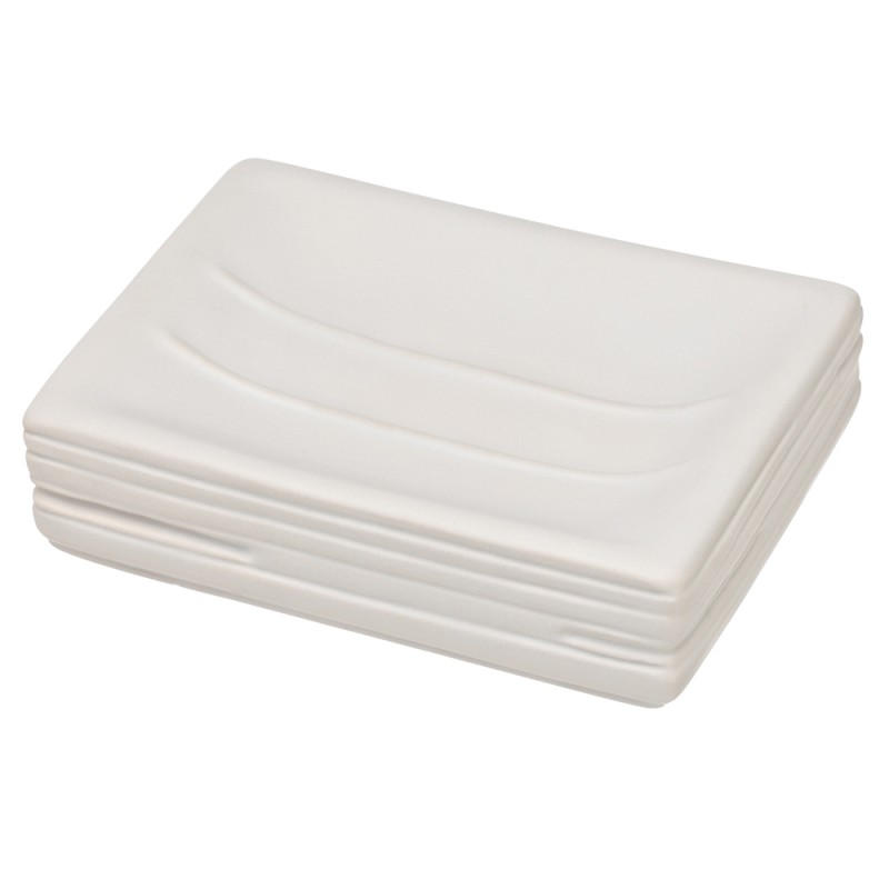 Piattino Portasapone In Ceramica Bianco Da Appoggio Piattino Portasapone In Ceramica Bianco Da Appoggio