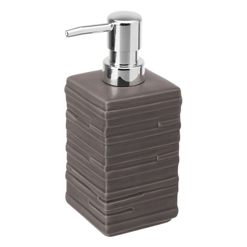 Dispenser Sapone Liquido In Ceramica Tortora Da Appoggio