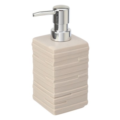 Dispenser Sapone Liquido In Ceramica Beige Da Appoggio