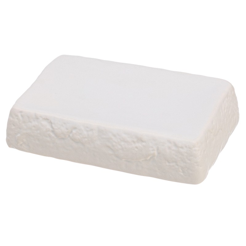Portasapone Moderno In Ceramica Bianco D' Appoggio Effetto Pietra Portasapone Moderno In Ceramica Bianco D' Appoggio Effetto Pietra