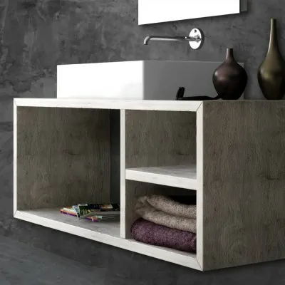 Organizer color Grigio Cemento Reversibile per Piani da Appoggio di Mensoloni