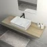 Mensolone Effetto Legno Rovere per Lavabi da Appoggio da 110 cm