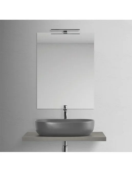 Mensole Parete 2pz Grigio Cemento 100x15x20cm Legno Mensole Parete 2pz Grigio Cemento 100x15x20cm Legno