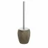 Portascopino Wc In Ceramica E Acciaio Marrone Dal Gusto Etnico