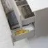 Mobile Bagno Sospeso Tortora Pastello 90x47 Arredo Moderno con Specchio Feridras - 9