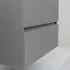 Mobile Bagno Moderno Sospeso 90x47 Grigio Pastello con Specchio Feridras - 7