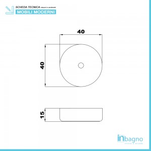 Mensola Bagno 90 cm pino bianco con Ciotola in ceramica bianco lucido Feridras - 6