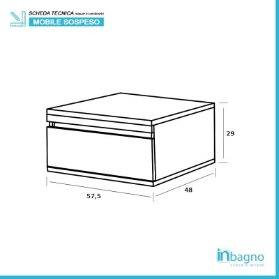 Cassettiera Su Ruote In Nobilitato Melaminico Colore Cemento Feridras - 5