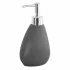 Dispenser Sapone Grigio Da Appoggio In Poliresina Effetto Pietra