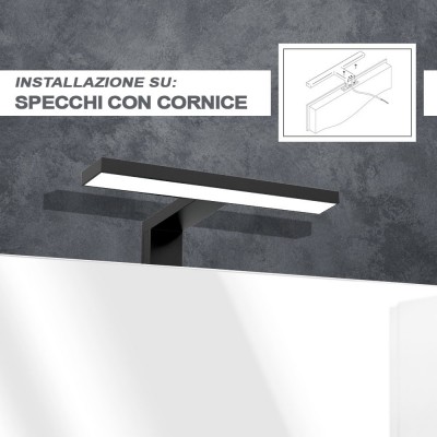 Lampada Led Per Specchio con cornice