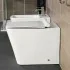 coppia sanitari filomuro Serie Malaga Bianco Lucido in Ceramica