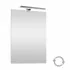 Specchio Led Reversibile 100x60 cm con Lampada LED Inclusa