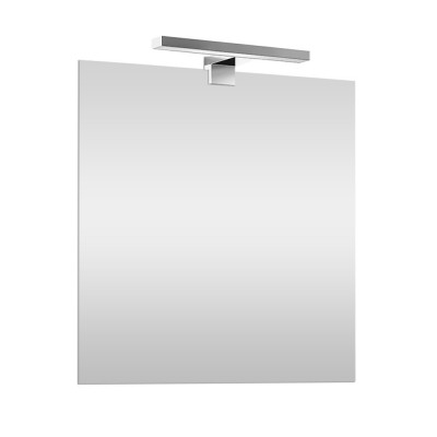 Specchio a LED reversibile 60x80 cm con Lampada LED Inclusa