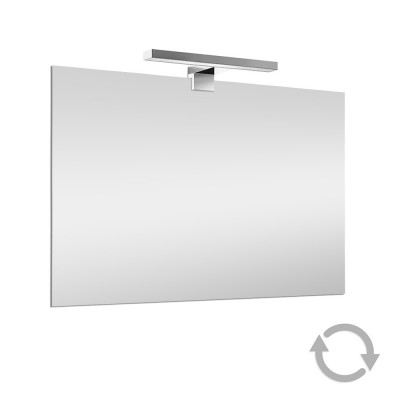 Specchio a LED reversibile 60x80 cm con Lampada