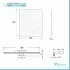 Misure Specchio a LED reversibile 60x80 cm