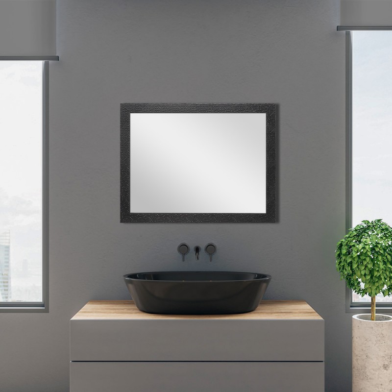 Specchio da bagno 8144B ovale - colore cornice nero - verticale e  orizzontale - dimensioni selezionabili (Bernstein) for only 106,00 € von  Bernstein Badshop