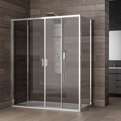 Box doccia 70x170  h.200 cm per trasformare la vasca da bagno in box doccia