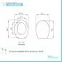 scheda tecnica Copriwater Compatibile Serie Ellisse Ideal Standard Bianco in Termoindurente