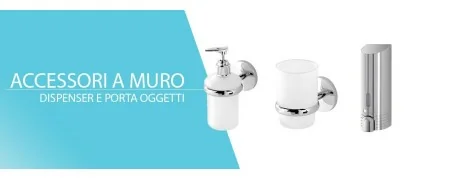 Porta Oggetti e Dispenser sapone da Muro e da Parete - InBagno